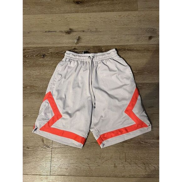 Nike Mens Gray Air Jordan Diamond Mesh Basketball Shorts Size Small NWT - Picture 1 of 3